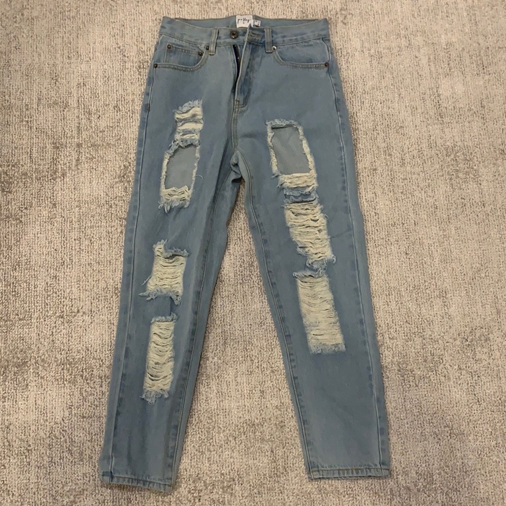 Princess Polly Ripped Jeans - Picture 2 of 2